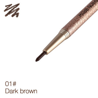 Crayon à Sourcils Rechargeable avec Brosse 01# Dark Brown