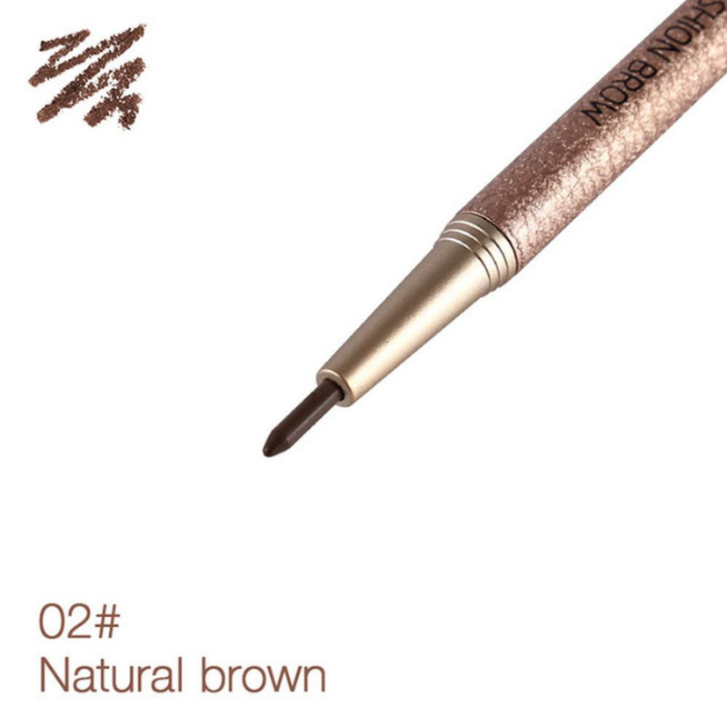 Crayon à Sourcils Rechargeable avec Brosse 02# Natural Brown
