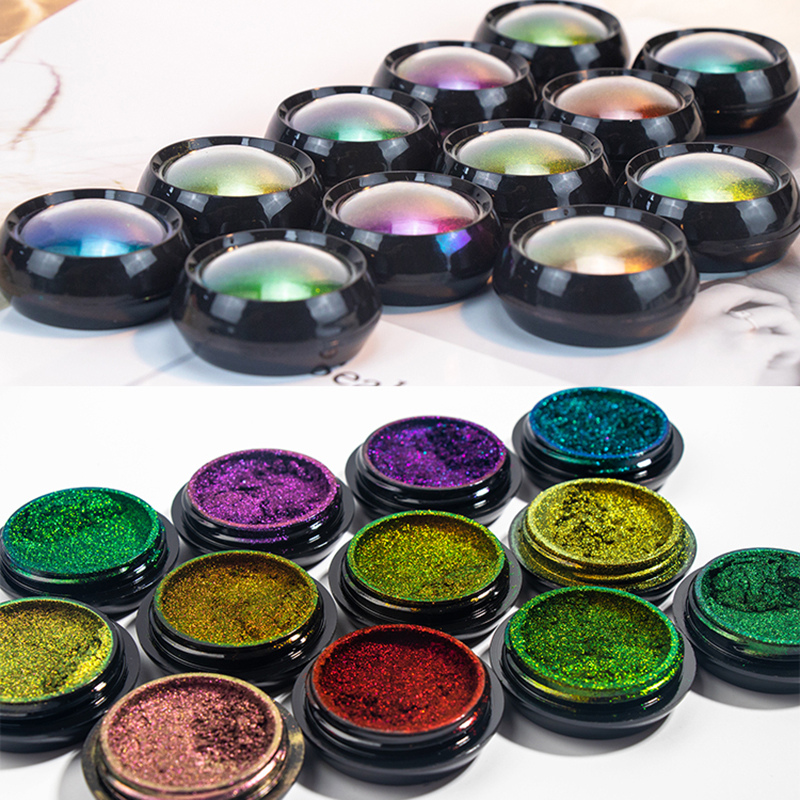 Poudre Libre Yeux Pigments Duochromes Caméléon Multichromatic