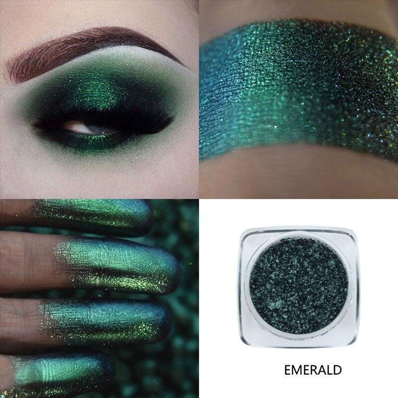 Fard à Paupières Métallisé Poudre Libre Intense Emerald