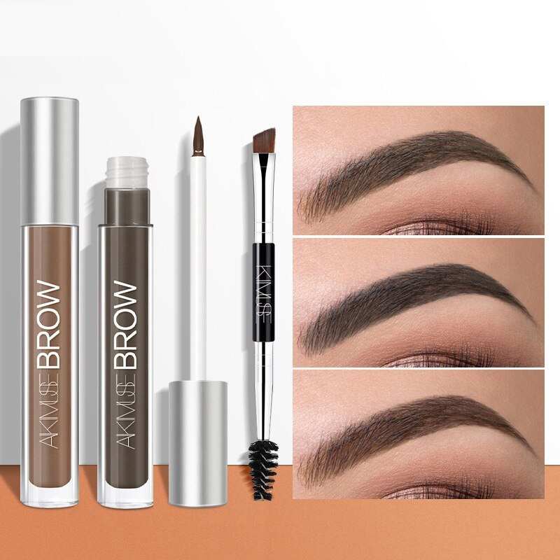 gel maquillage à sourcils waterproof avec pinceau applicateur