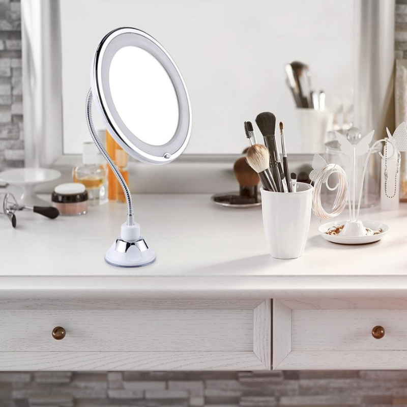 Miroir Lumineux a LED X10 avec Ventouse