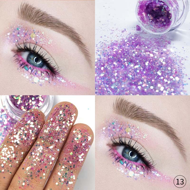 Paillettes Pour Les Yeux Libres en Pot Fairy Purple 13