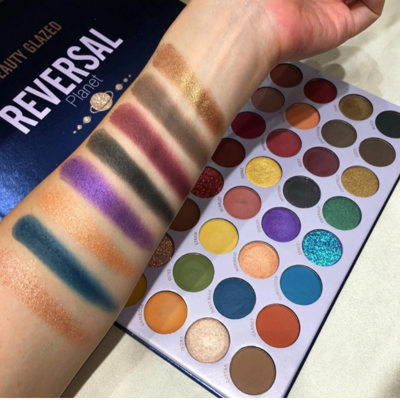 Palette Yeux 40 Fards à Paupières Reversal Planet Swatch Test Deuxième Ligne