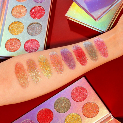 Palette Yeux Swatch Test Fards Paillettes