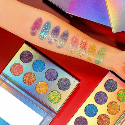 Palette Yeux Swatch Test Fards Paillettes