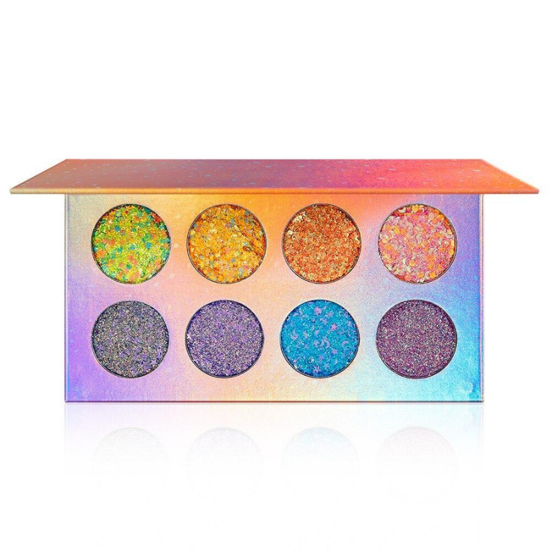 Palette Yeux 8 Fards Paillettes COOL