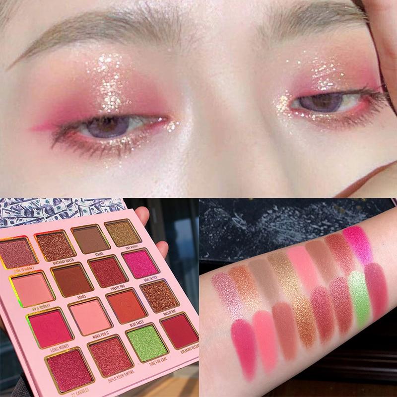 Palette Yeux Fards Mates et Métallisés Rose