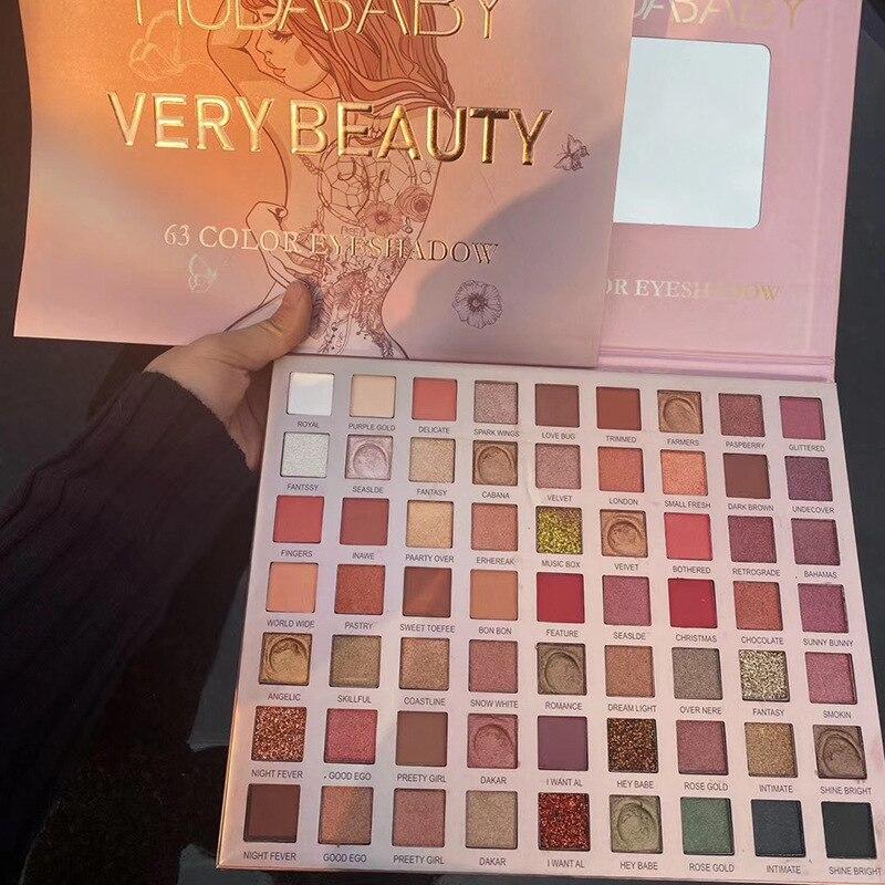 Palette Yeux 63 Fards à Paupières Nude Précieux Mats et Brillants Very Beauty 