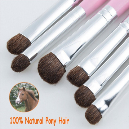 Pinceaux Maquillage Poils 100% Naturel Cheval